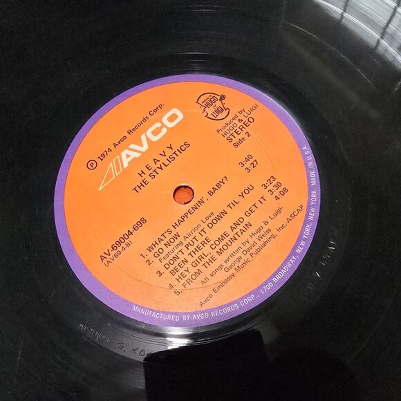 The Stylistics Heavy 1974 Avco AV-69004-698 Vinyl Record - Picture 5 of 6